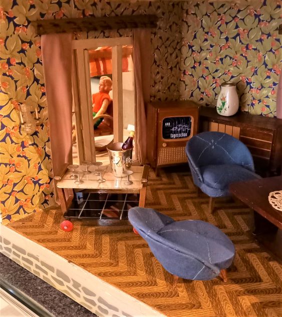 Puppenhaus Albin Schönherr - Wohnzimmer